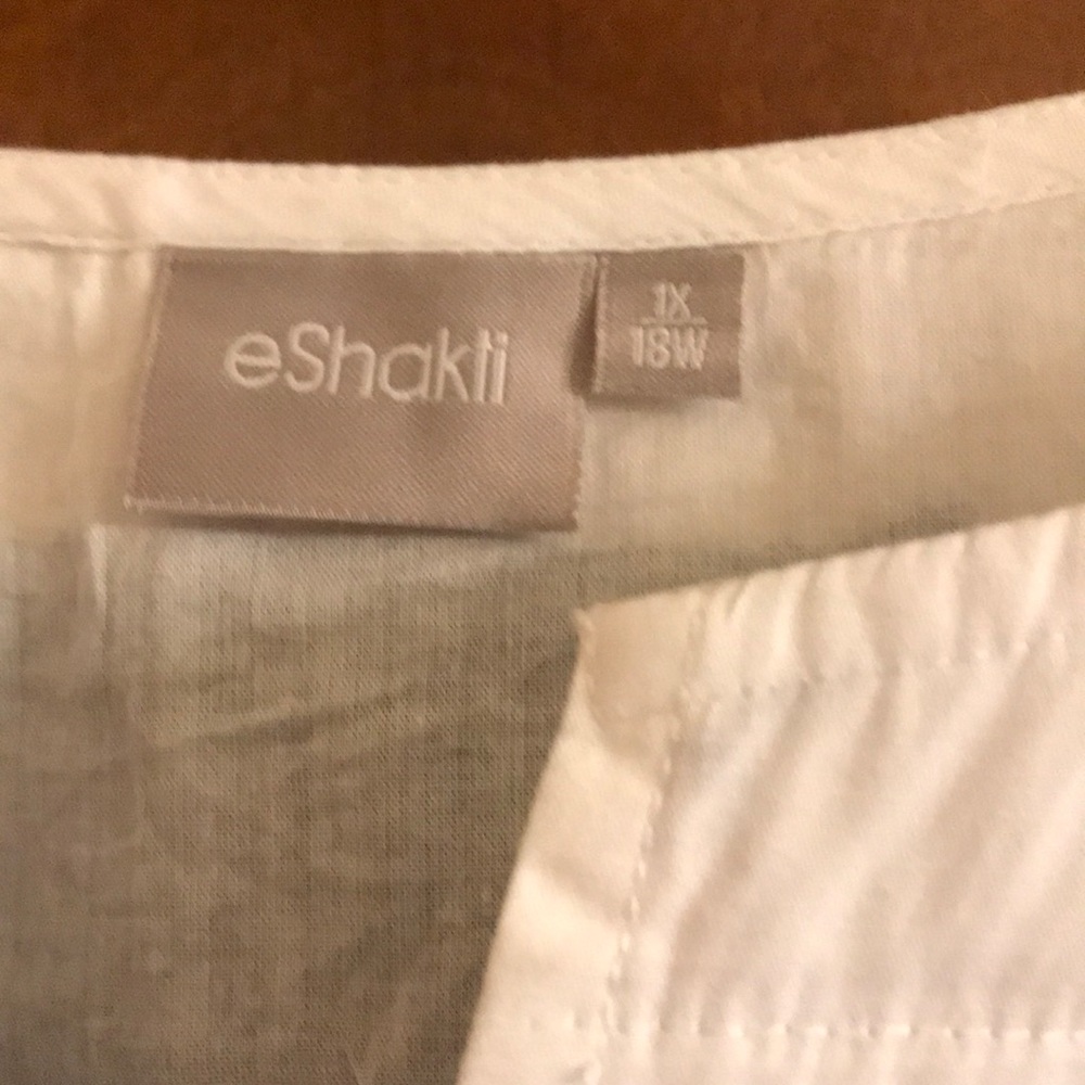 eShakti sleeveless color block dress - Picture 7 of 13